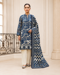 Digital Printed Emboridery Lawn 3pc with Daman Patch  | Vol-742
