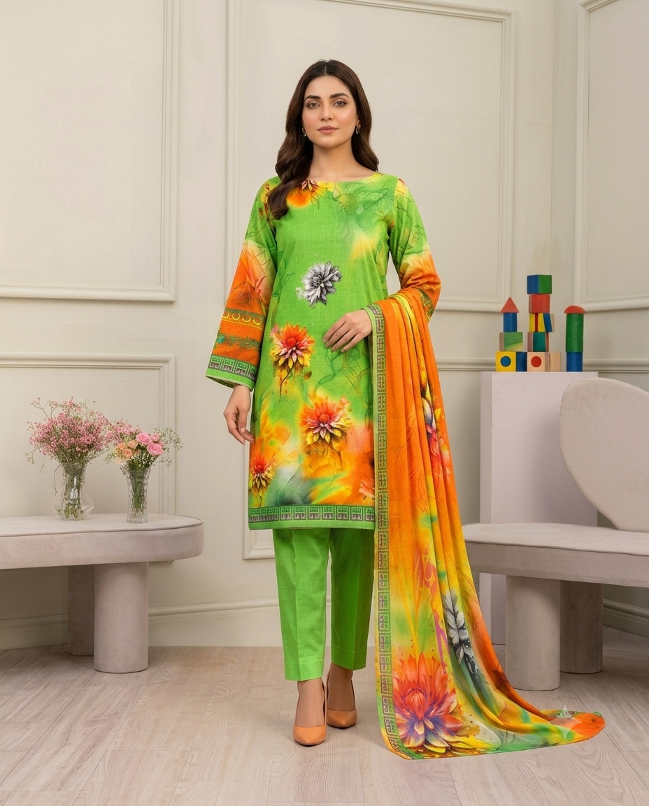 Zellbury Special Digital Printed Bana Dora Lawn | Vol 733