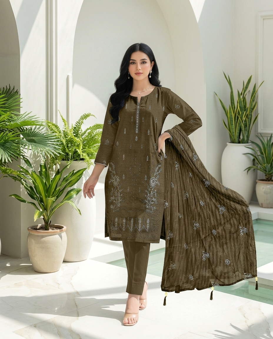 Aghaz-e-Nau by Lala Jaan – 3PC Embroidered Bana Dora Lawn Suit