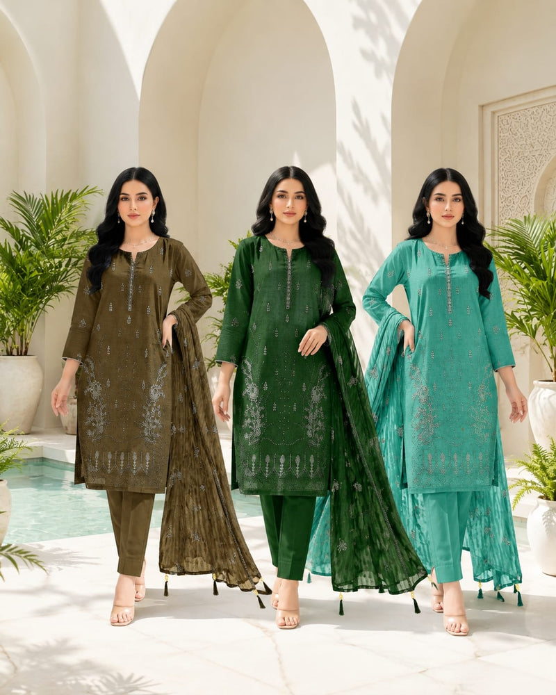 Embroidered Lawn Suits