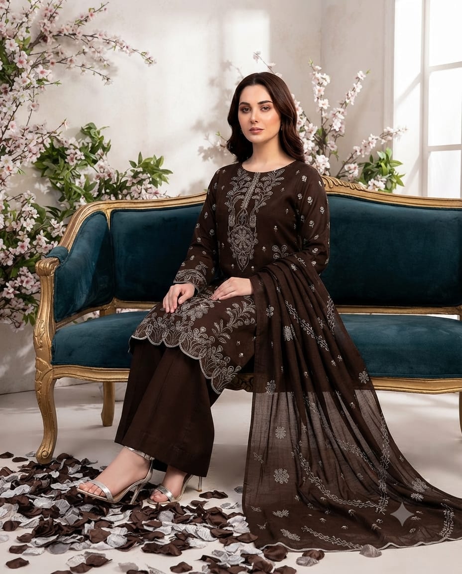 Premium Heavy Embroidered Viscose | Vol-742 Bismil