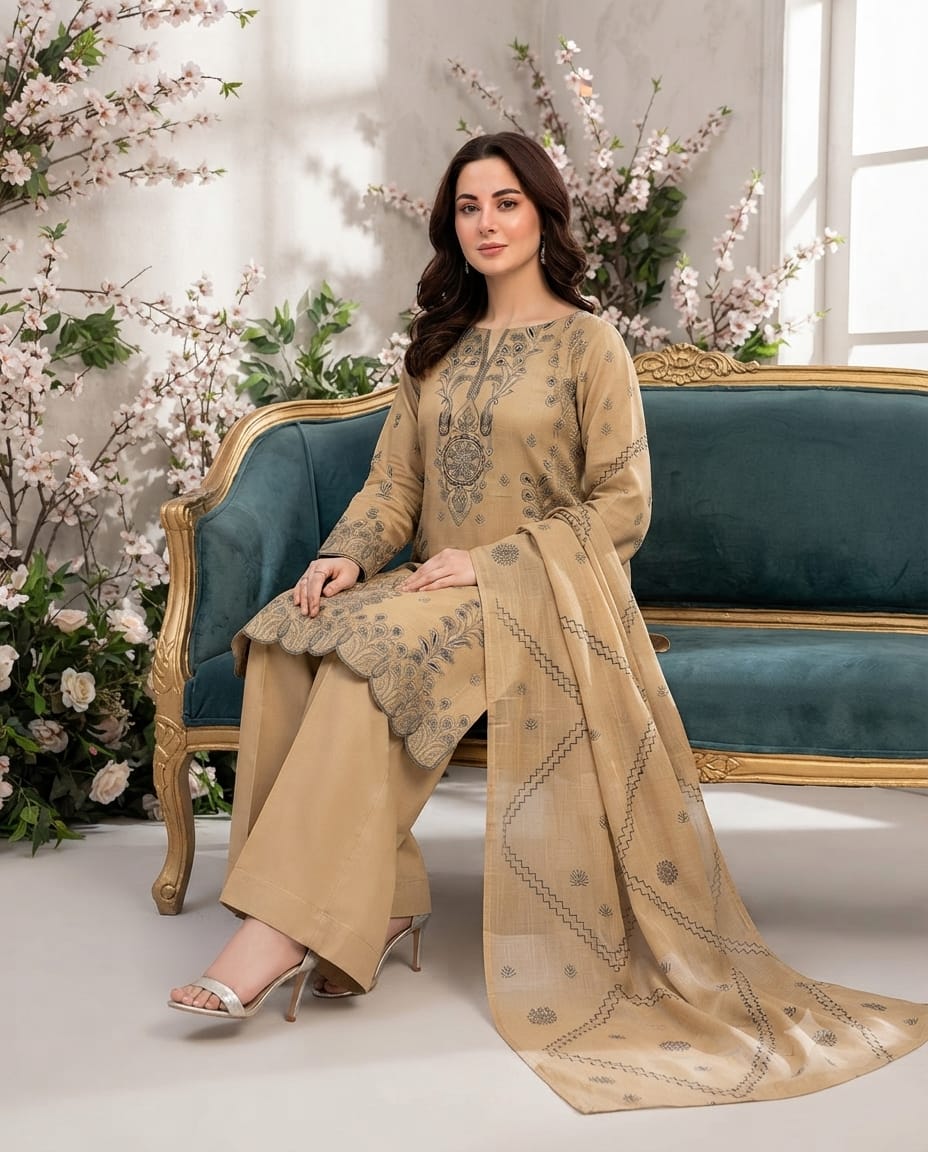 Premium Heavy Embroidered Viscose | Vol-742 Bismil